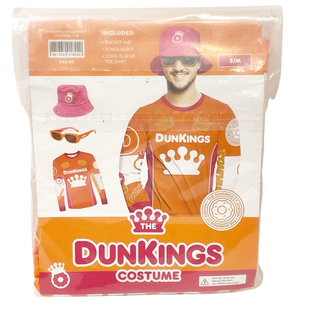 Dunkin Donuts‎ THE DUNKINGS COSTUME Size S/Medium NEW In Package
